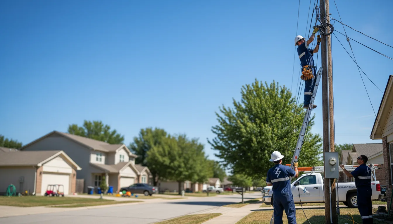 Residential electrician providing installation services in Monterville, WV